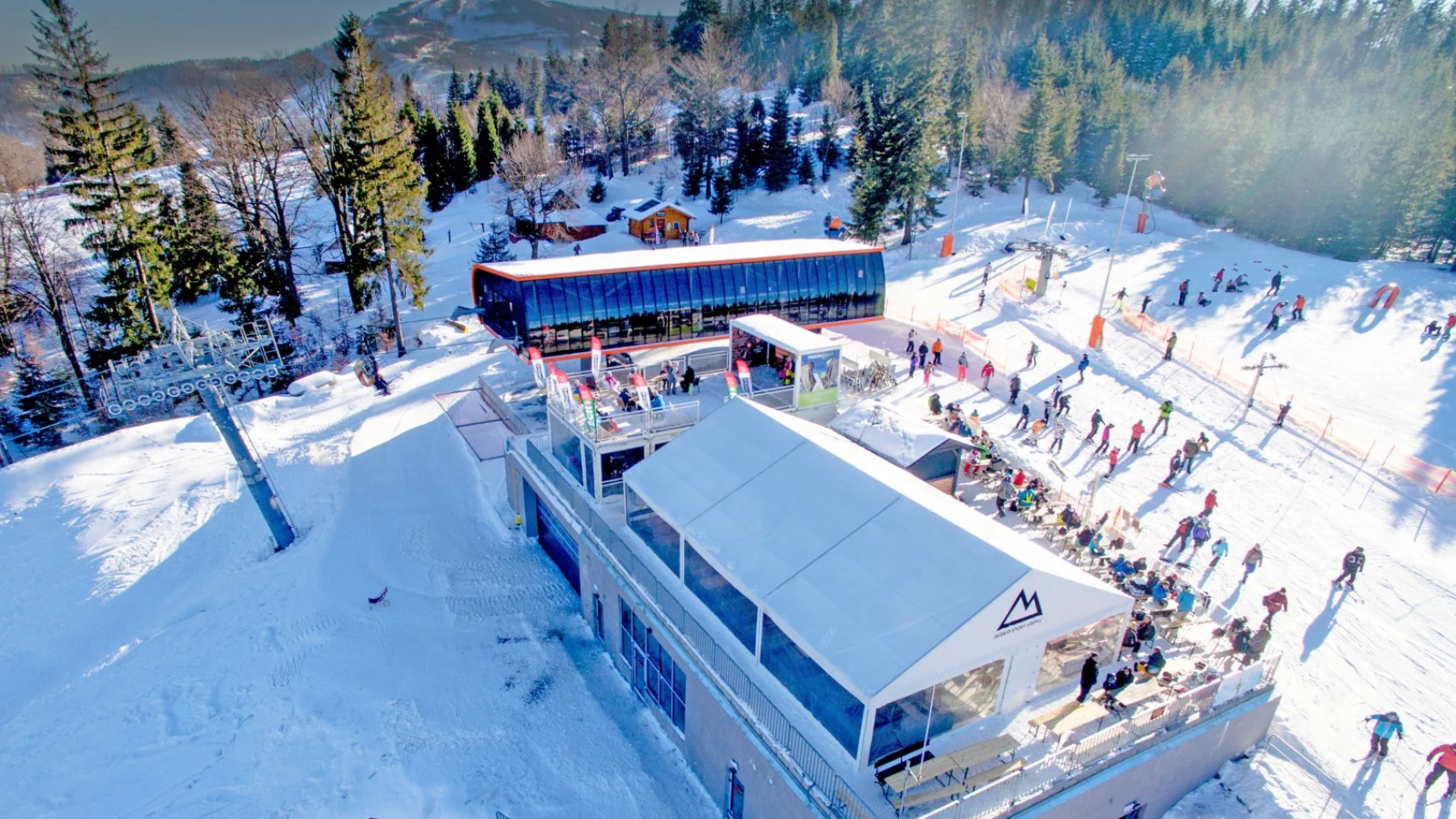 beskid sport arena widok