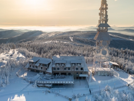 Start Skrzyczne zimą