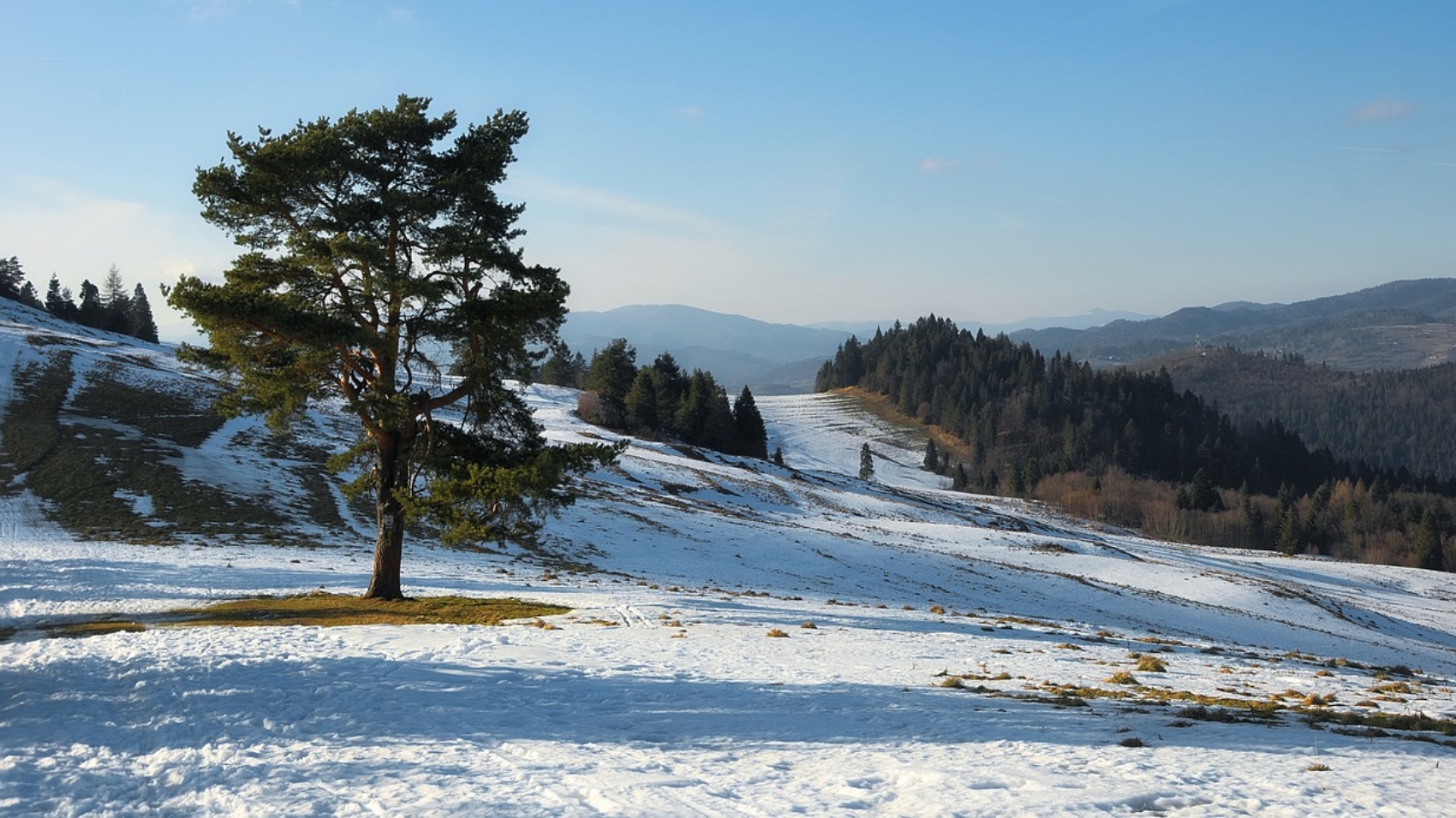 beskidy pozna zima wczesna wiosna