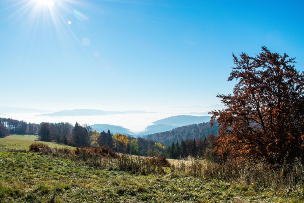 październikowy weekend w Beskidach