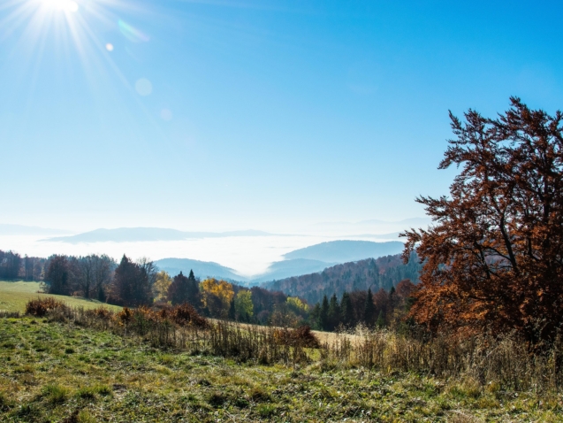 październikowy weekend w Beskidach